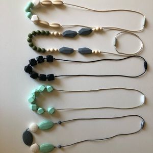 Teething necklaces